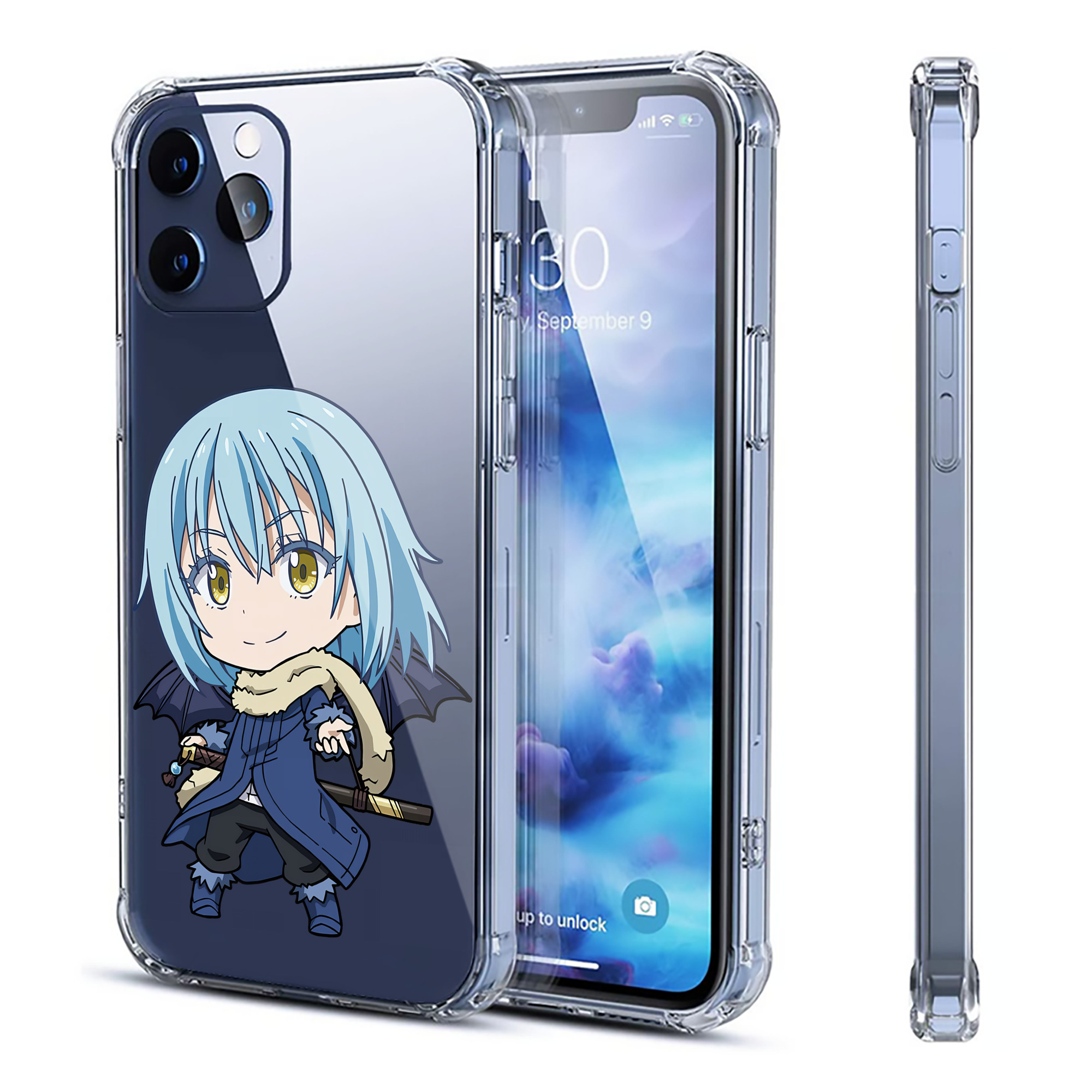 （画像用） 転スラ Regarding Reincarnated to Slime 【iPhone 12シリーズ対応】透明スマホケース（クリアソフトケース）